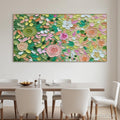 HOLMAN ART Ready to Ship | Garden Rhapsody | 28''X56'' | 70x140cm | Gold Frame - image 1