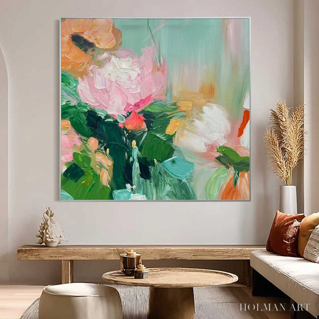 HOLMAN ART Ready to Ship | Blooming Romance – Impressionistic Floral Oil Painting - image 1