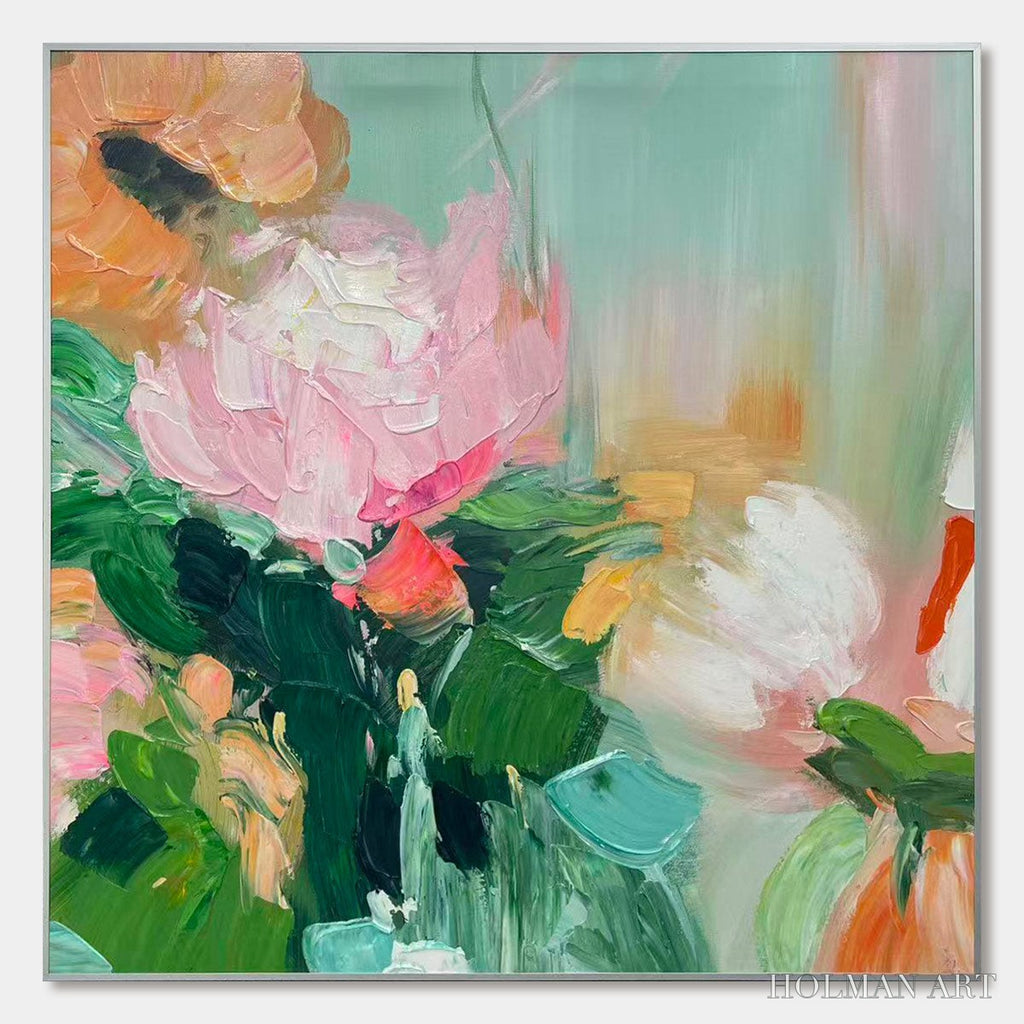 HOLMAN ART Ready to Ship | Blooming Romance – Impressionistic Floral Oil Painting - image 2