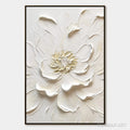 HOLMAN ART Alabaster Bloom – Textured Impasto Peony Flower Painting - image 1