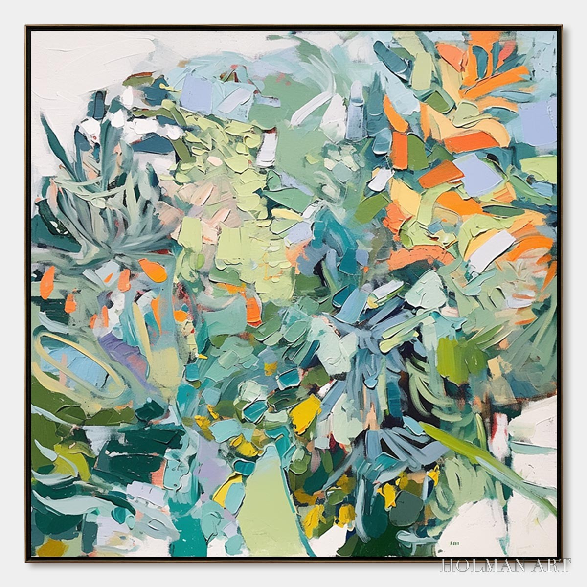 HOLMAN ART Botanical Rhapsody – Abstract Impressionist Floral Painting - image 1