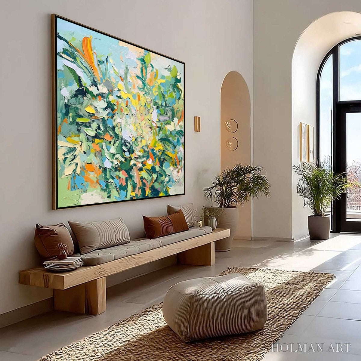 HOLMAN ART Botanical Whirl – Abstract Impressionist Floral Painting - image 4