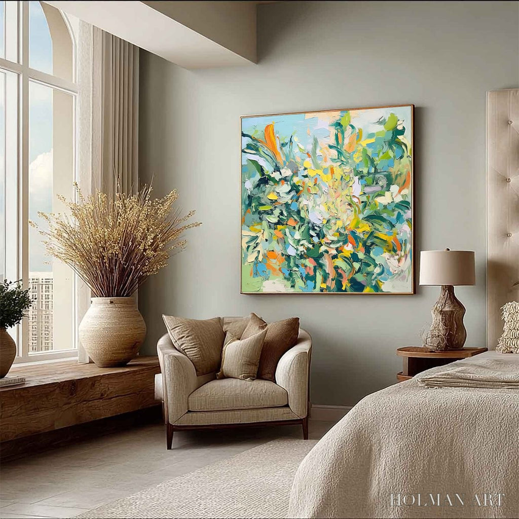 HOLMAN ART Botanical Whirl – Abstract Impressionist Floral Painting - image 6