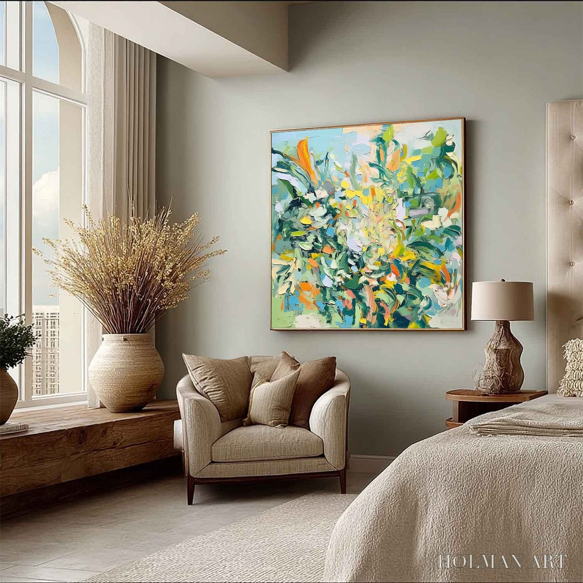 HOLMAN ART Botanical Whirl – Abstract Impressionist Floral Painting - image 6