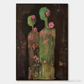 HOLMAN ART Blossom Shadows – Figurative Floral Portrait Painting - image 1
