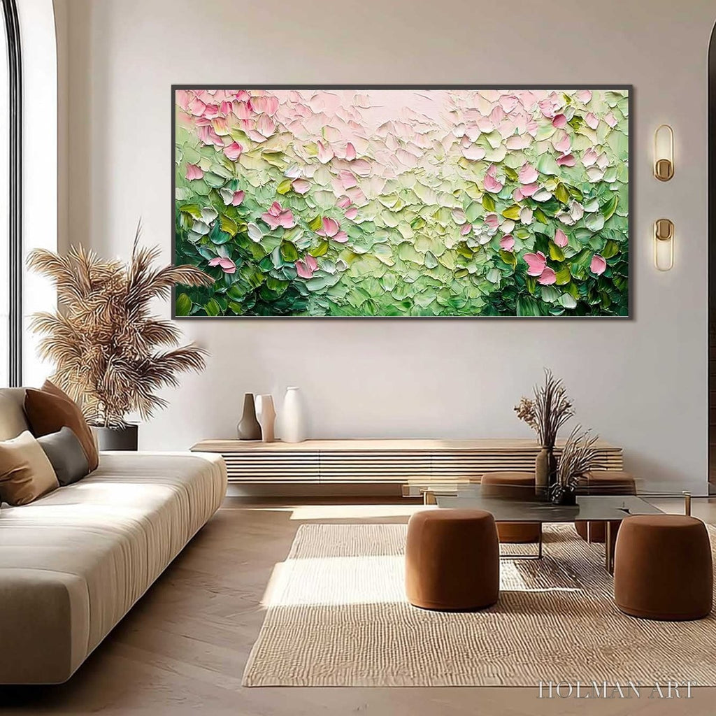 HOLMAN ART Blossom Drift – Palette Knife Floral Impasto Painting - image 3