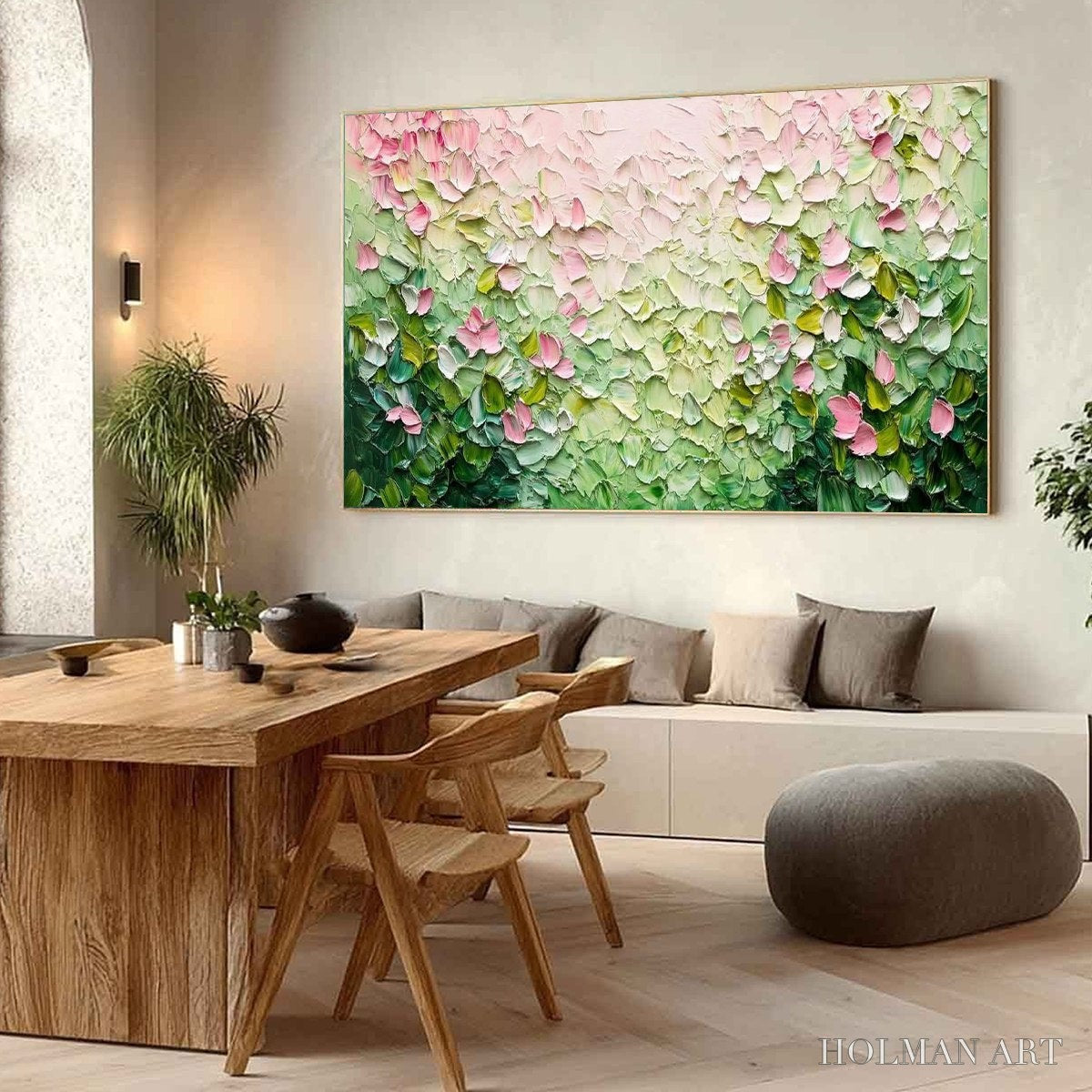 HOLMAN ART Blossom Drift – Palette Knife Floral Impasto Painting - image 5