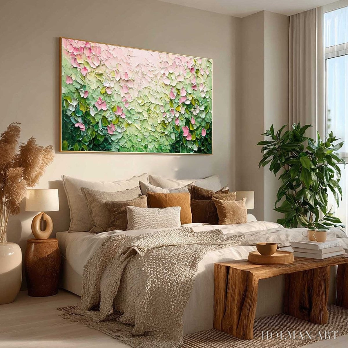 HOLMAN ART Blossom Drift – Palette Knife Floral Impasto Painting - image 6