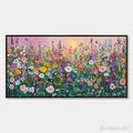HOLMAN ART Sunlit Wildflower – Impasto Colorful Floral Field Painting - image 1