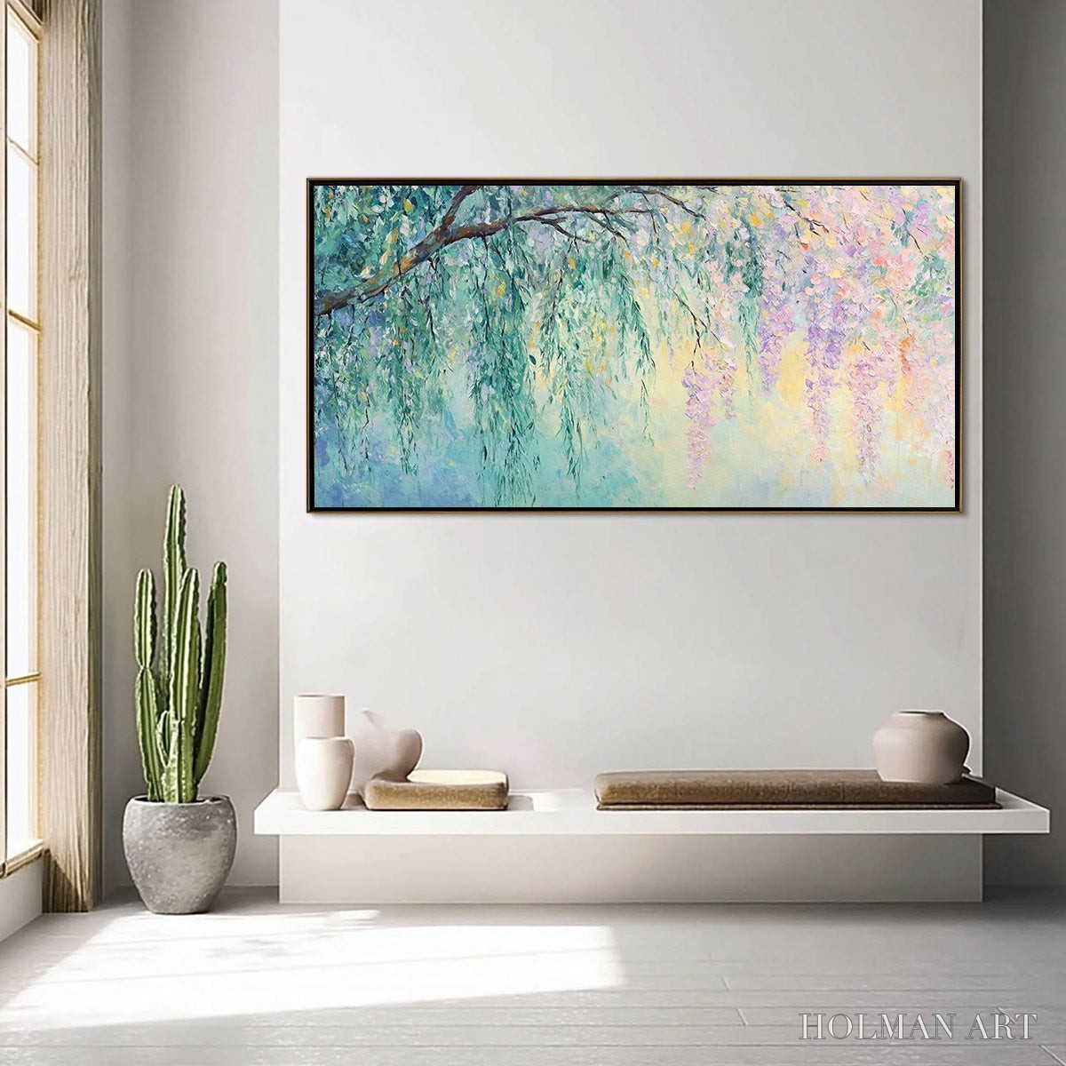 HOLMAN ART Wisteria Whisper – Impressionist Pastel Floral Painting - image 2