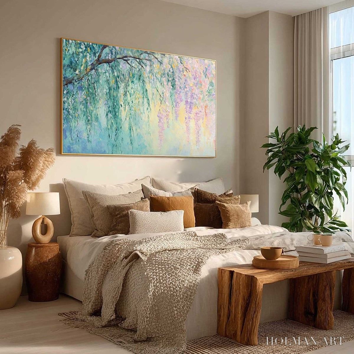 HOLMAN ART Wisteria Whisper – Impressionist Pastel Floral Painting - image 5