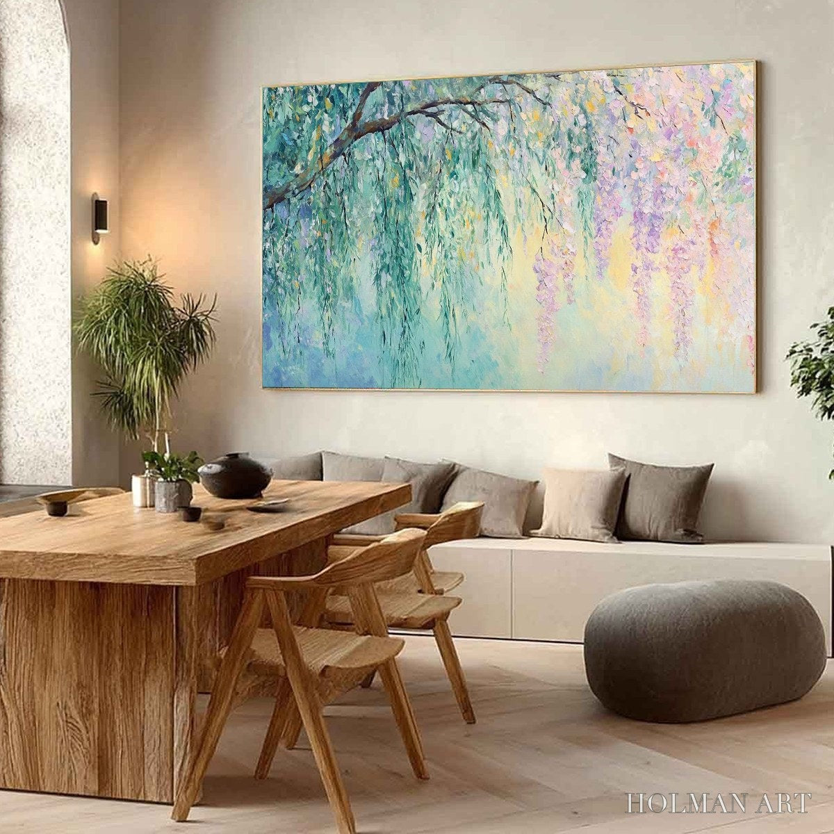 HOLMAN ART Wisteria Whisper – Impressionist Pastel Floral Painting - image 6