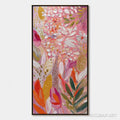 HOLMAN ART Blushing Bloom – Textured Floral Impasto Oil Painting - image 1