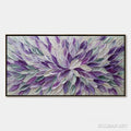 HOLMAN ART Amethyst Bloom – Textured Impasto Floral Oil Painting - image 1