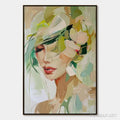 HOLMAN ART Whispers of Spring – Impressionistic Floral Portrait Oil Painting - image 1
