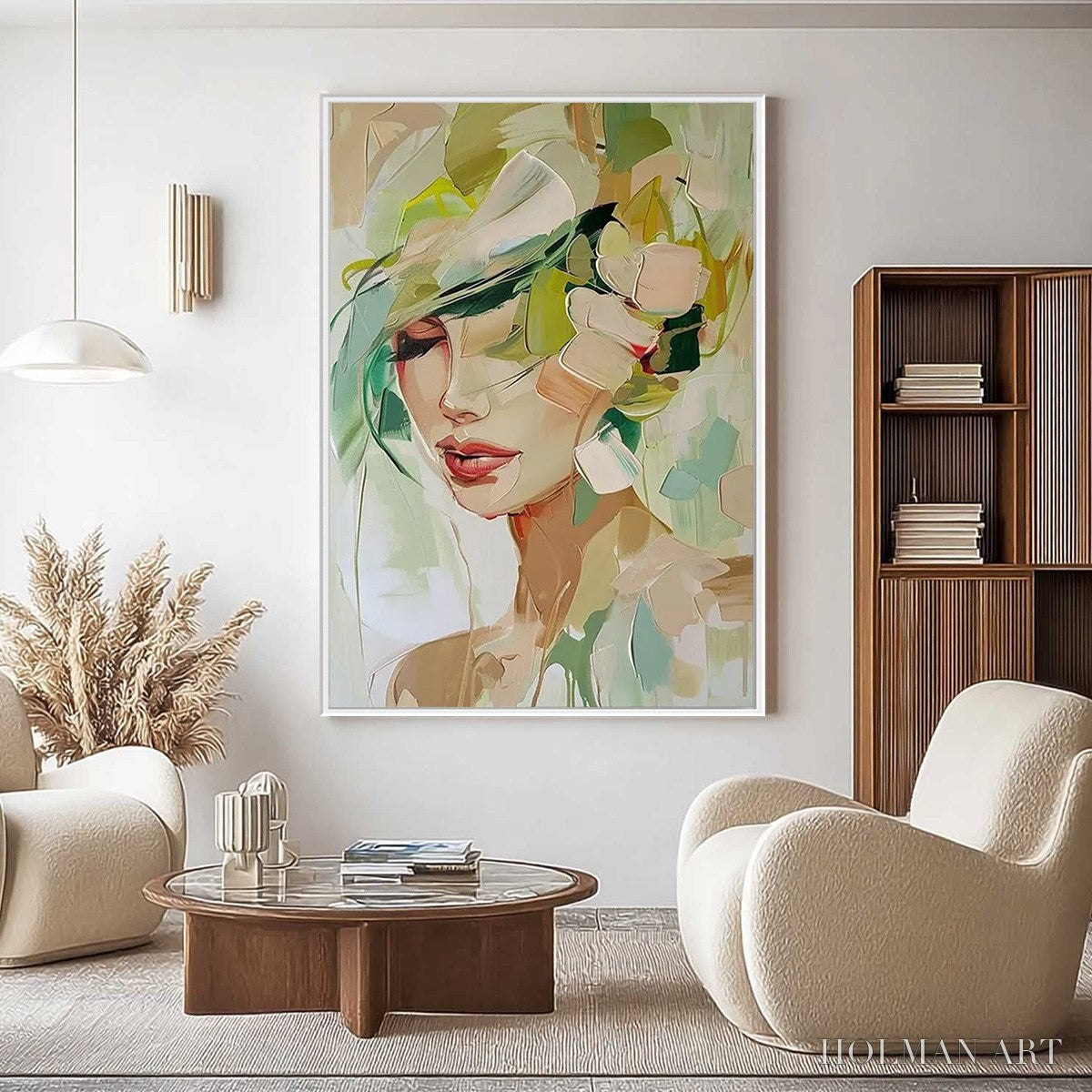 HOLMAN ART Whispers of Spring – Impressionistic Floral Portrait Oil Painting - image 2