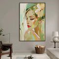 HOLMAN ART Blossoming Serenity – Impressionistic Floral Portrait Oil Painting - image 2