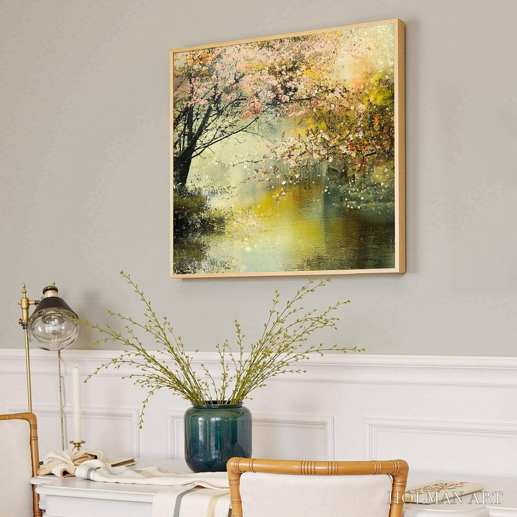 HOLMAN ART Spring Reverie – Impressionist Floral Landscape Oil Painting - image 3