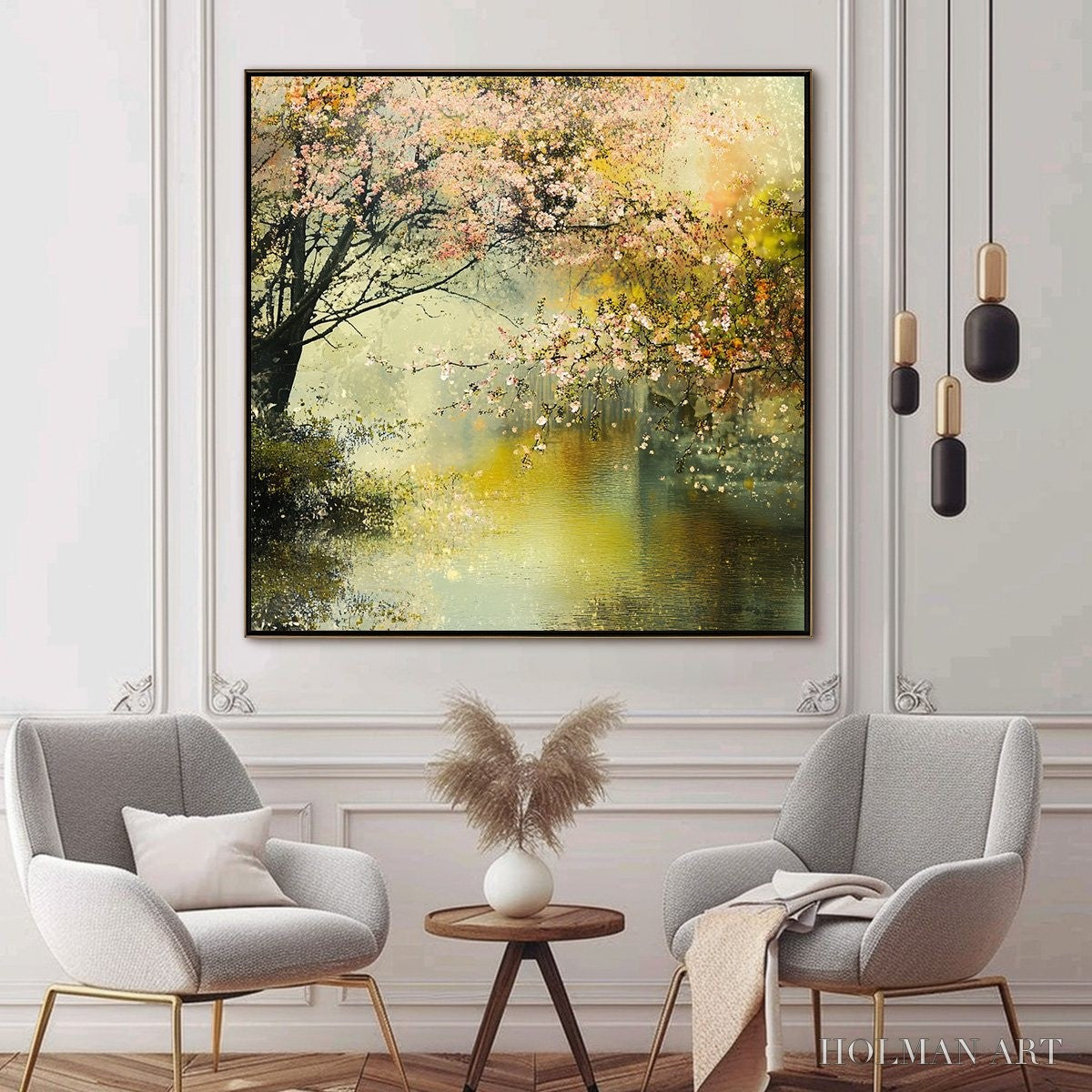 HOLMAN ART Spring Reverie – Impressionist Floral Landscape Oil Painting - image 5