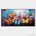 HOLMAN ART Butterfly Waltz – Colorful Butterfly and Floral Impasto Oil Painting - image 1