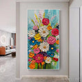 HOLMAN ART Summer Bouquet – Colorful Floral Impasto Oil Painting - image 1