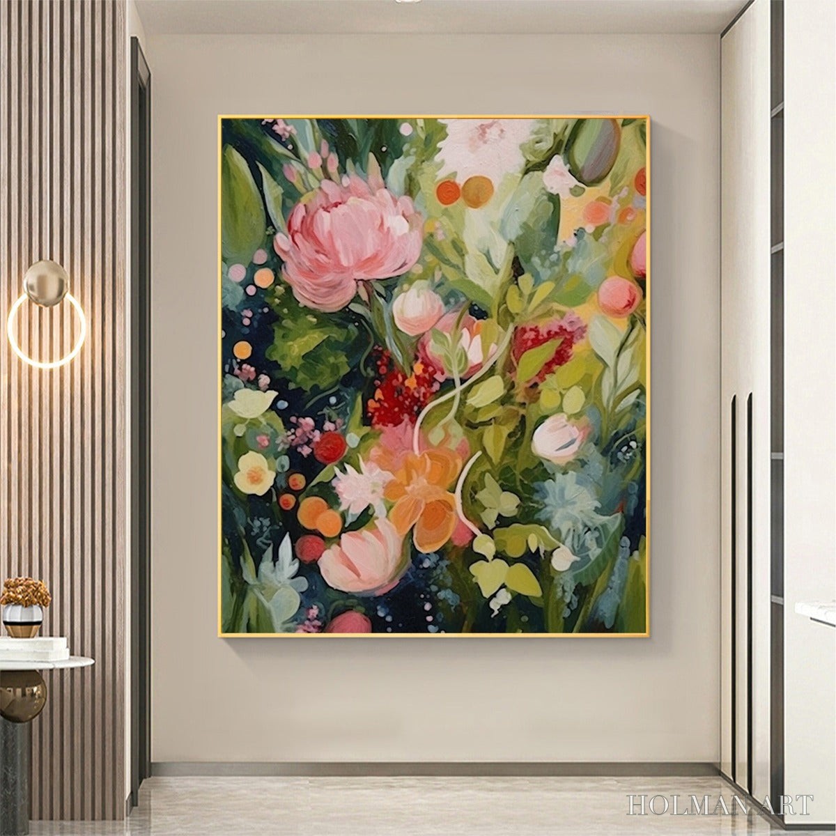HOLMAN ART Blooming Rhapsody – Textured Floral Oil Painting - image 2