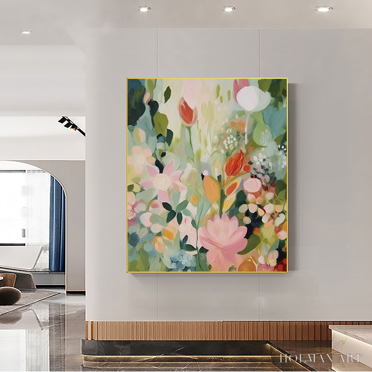 HOLMAN ART Secret Garden – Dreamy Floral Oil Painting - image 2