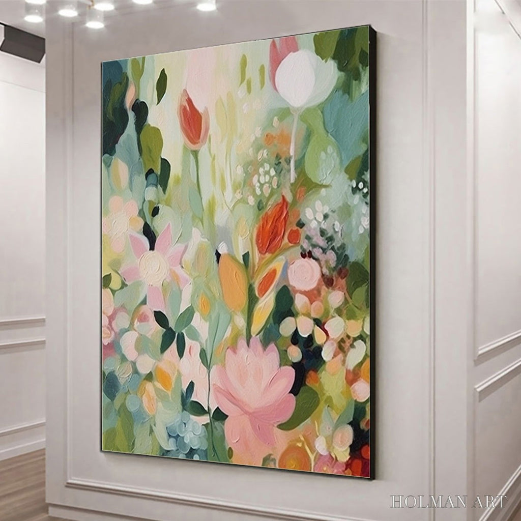 HOLMAN ART Secret Garden – Dreamy Floral Oil Painting - image 4