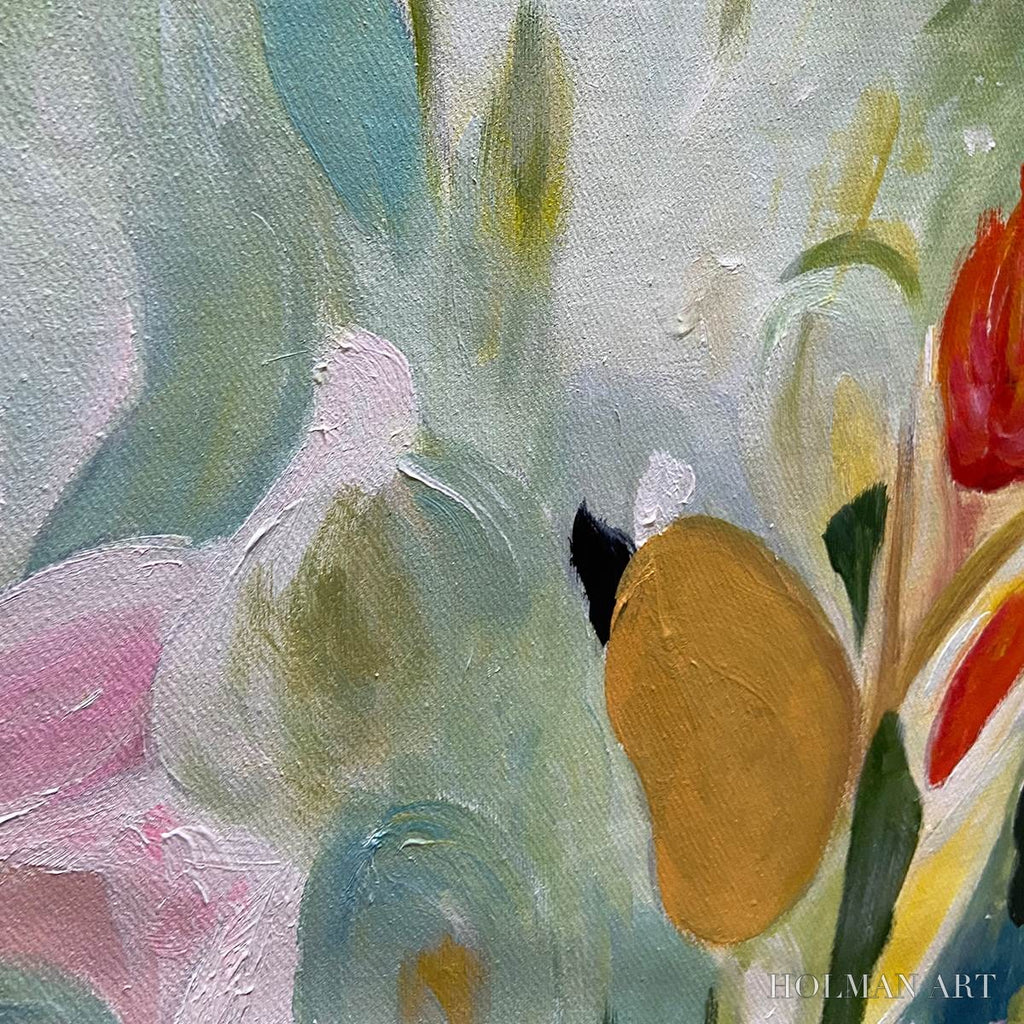HOLMAN ART Secret Garden – Dreamy Floral Oil Painting - image 5