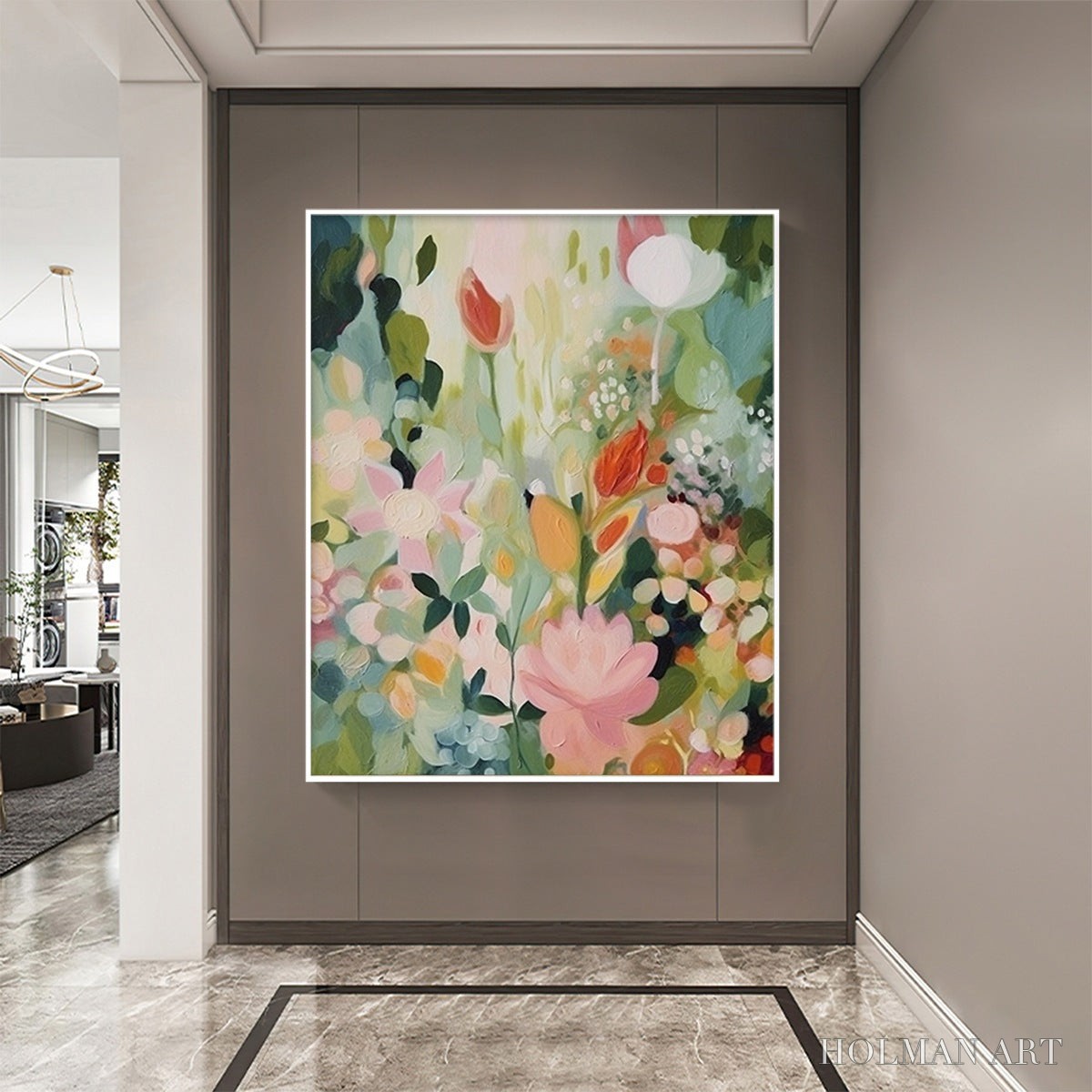 HOLMAN ART Secret Garden – Dreamy Floral Oil Painting - image 6
