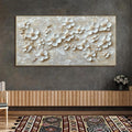 HOLMAN ART Golden Blossoms – Textured Floral Oil Painting - image 2