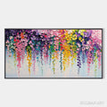 HOLMAN ART Cascade of Color – Textured Impasto Floral Oil Painting - image 1