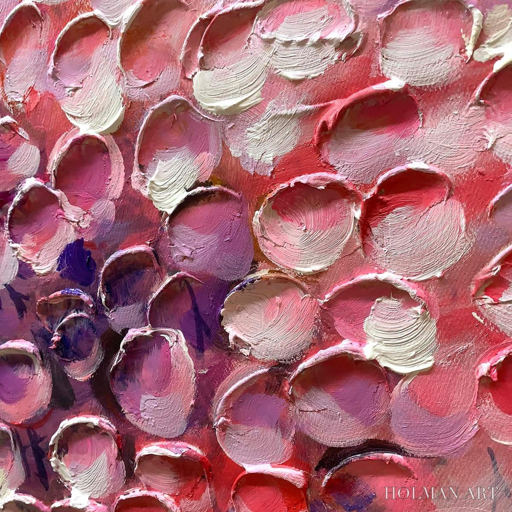 HOLMAN ART Cascade of Color – Textured Impasto Floral Oil Painting - image 6