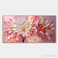 HOLMAN ART Blushing Blooms – Textured Impasto Floral Oil Painting - image 1