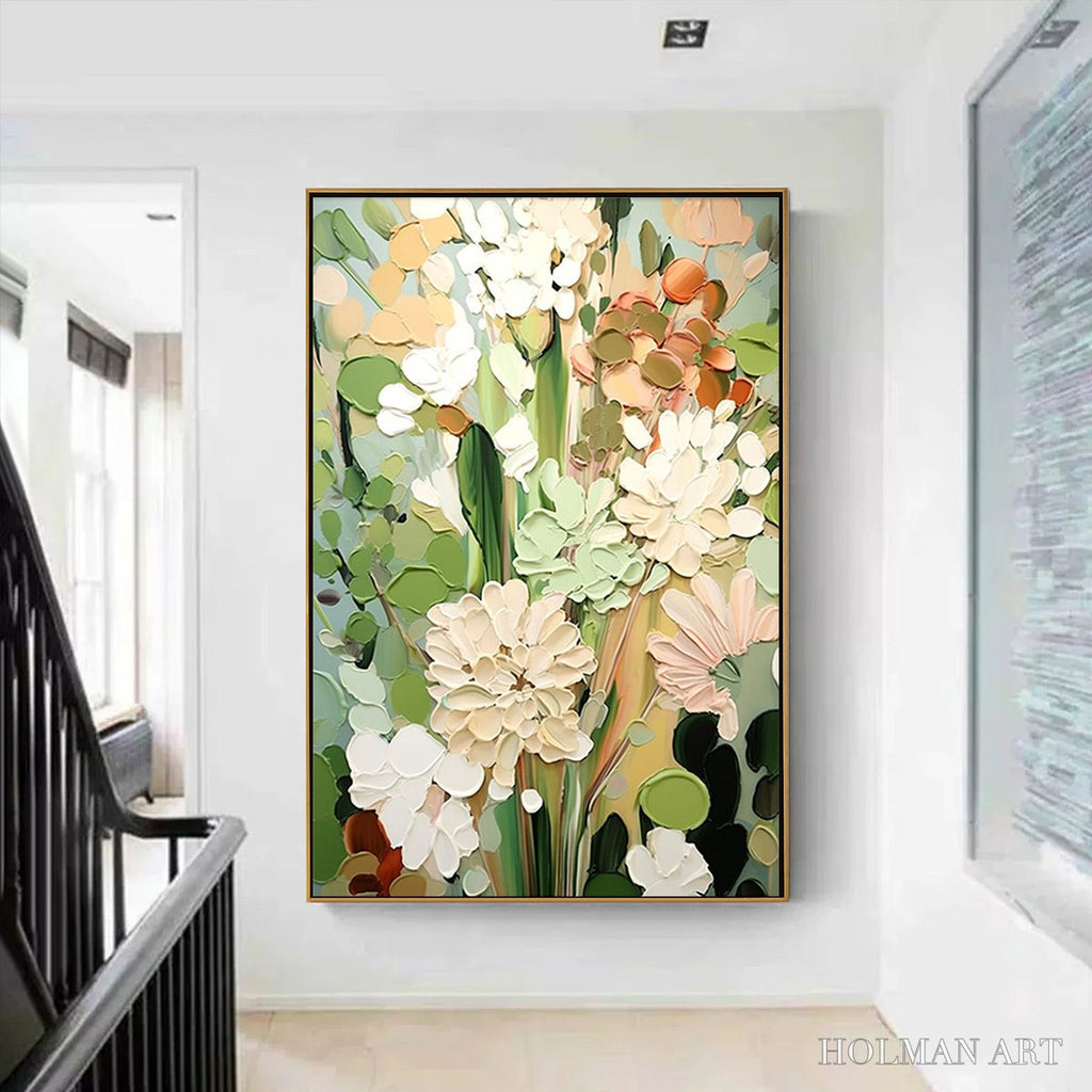 HOLMAN ART Serene Blossoms – Impressionist Floral Oil Painting - image 2