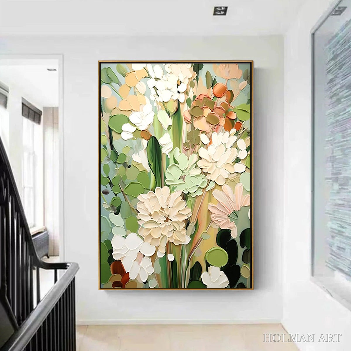 HOLMAN ART Serene Blossoms – Impressionist Floral Oil Painting - image 2