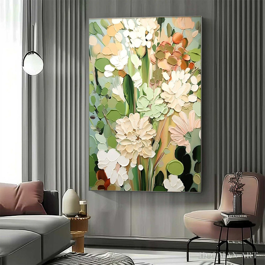 HOLMAN ART Serene Blossoms – Impressionist Floral Oil Painting - image 6