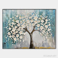 HOLMAN ART Blossom Dream – White Floral Impasto Oil Painting - image 1