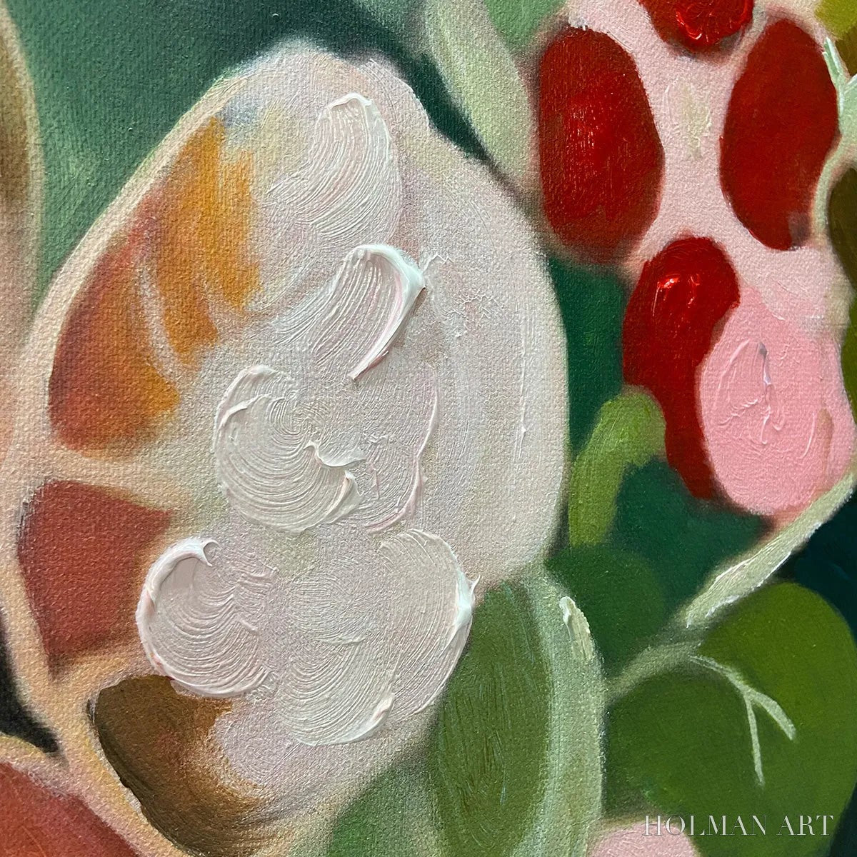 HOLMAN ART Secret Garden – Vertical Floral Painting in Vibrant Colors - image 5