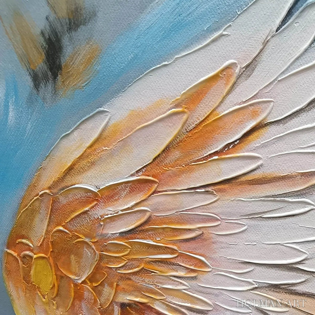 HOLMAN ART Floral Flight – Textured Floral Wings Oil Painting on Canvas - image 5
