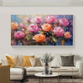 HOLMAN ART Sunkissed Rose Harmony – Original Impasto Floral Oil Painting on Canvas - image 2