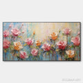 HOLMAN ART Pastel Rose Garden – Original Impasto Floral Oil Painting - image 1