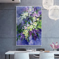HOLMAN ART Serenity in Purple – Vertical Impasto Floral Oil Painting - image 2