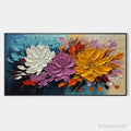 HOLMAN ART Autumn Bouquet – Textured Floral Painting, Impasto Flowers, Colorful, Living Room, Dining Room - image 1