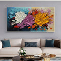 HOLMAN ART Autumn Bouquet – Textured Floral Painting, Impasto Flowers, Colorful, Living Room, Dining Room - image 2