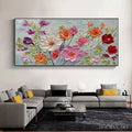 HOLMAN ART Spring Bouquet – Panoramic Impasto Painting of Colorful Flowers, Textured Floral - image 2