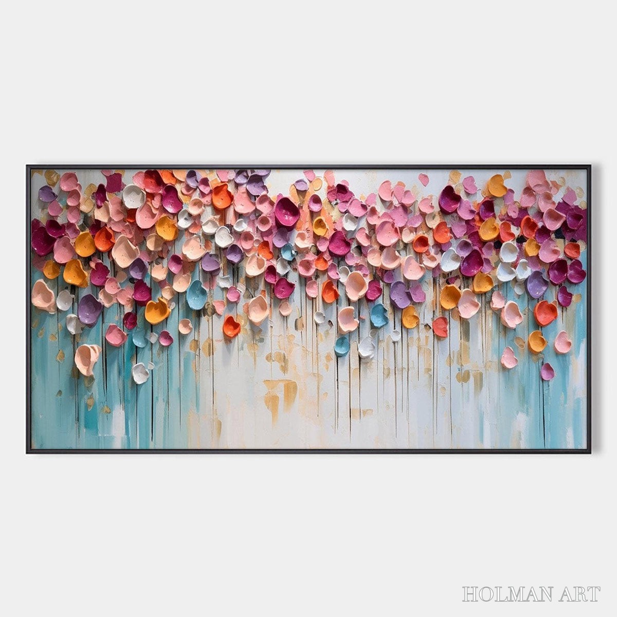 HOLMAN ART Vibrant Petals-A Burst of Colors in Oil Painting - image 1