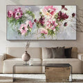 HOLMAN ART Wild Rose Whispers – Floral Painting, Panoramic , Romantic Decor, Pink and Burgundy Flowers - image 2