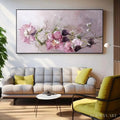HOLMAN ART Dusk Blossoms – Floral Painting, Panoramic , Romantic Decor - image 2
