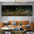HOLMAN ART Night Garden Panoramic – Wildflower Painting, Panoramic , Dark Floral Decor - image 2